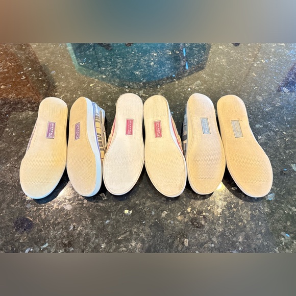 3 Pairs of Sperry Plaid Canvas Boat Shoes Lot Size 7 - Picture 5 of 12